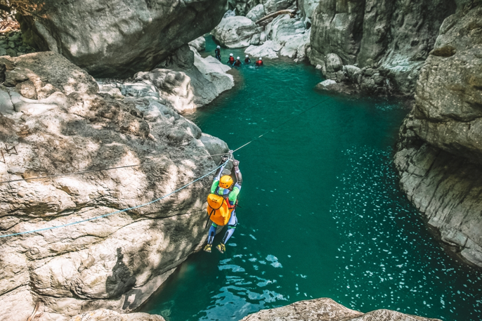 canyoning Château d'oex Suisse