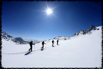 ski de randonnée pour groupe / entreprise
