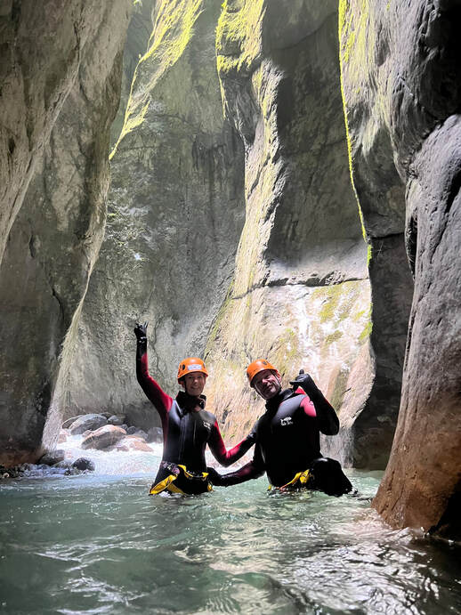 canyoning débutant suisse